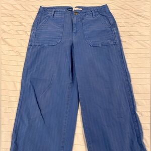 Old Navy Cornfield Blue wide leg pants 12 petite